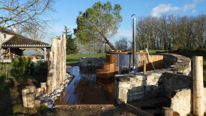 Bain Nordique En Fibre De Verre Thermo Bois Royal, Gerard, MONTEILS, France (1)