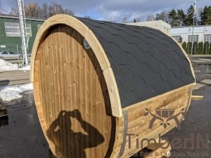 Sauna Extérieur Tonneau Mini Pour 2 4 Personnes  Thermo Bois (14)