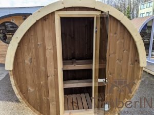Sauna Extérieur Tonneau Mini Pour 2 4 Personnes  Thermo Bois (19)