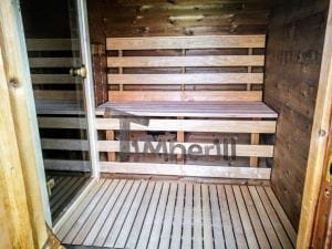 Sauna Extérieur Avec Remorque, Vestiaire Et Poêle à Bois Harvia (15)