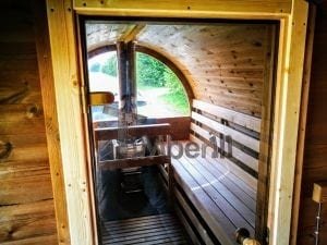 Sauna Extérieur Avec Remorque, Vestiaire Et Poêle à Bois Harvia (19)