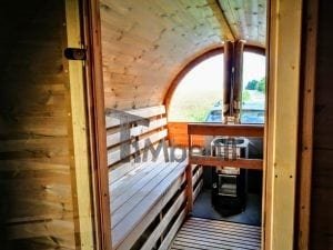 Sauna Extérieur Avec Remorque, Vestiaire Et Poêle à Bois Harvia (21)