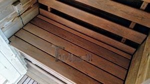 Sauna Extérieur Avec Remorque, Vestiaire Et Poêle à Bois Harvia (23)