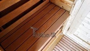 Sauna Extérieur Avec Remorque, Vestiaire Et Poêle à Bois Harvia (24)