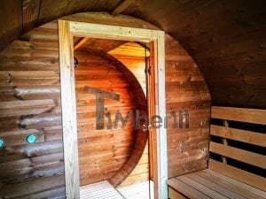 Sauna Extérieur Avec Remorque, Vestiaire Et Poêle à Bois Harvia (26)