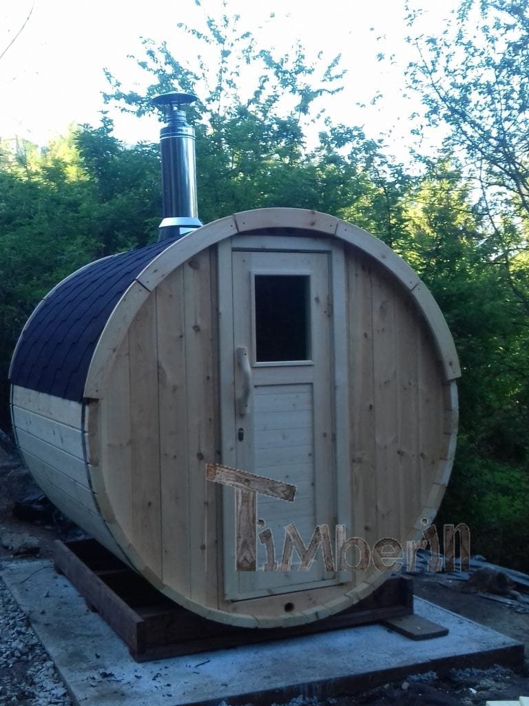 Sauna tonneau 2M Margit Neumann Praroux Pont Trambouze France 1