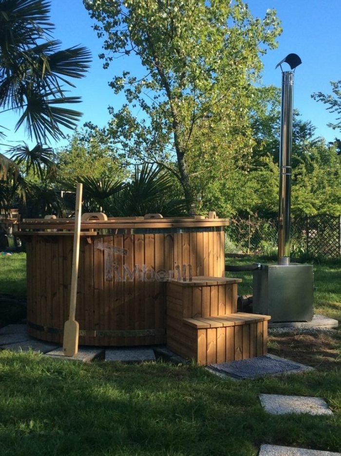 SPA JACUZZI AVEC POÊLE EXTÉRIEUR EN FIBRE DE VERRE, Vivienne, Trelivan, France (2)