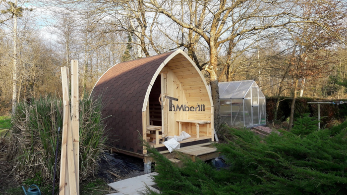 Jardin extérieur sauna en bois Igloo design, Jean - Louis, LOURQUEN, France 2 Jardin Extérieur Sauna En Bois Igloo Design, Jean Louis, LOURQUEN, France