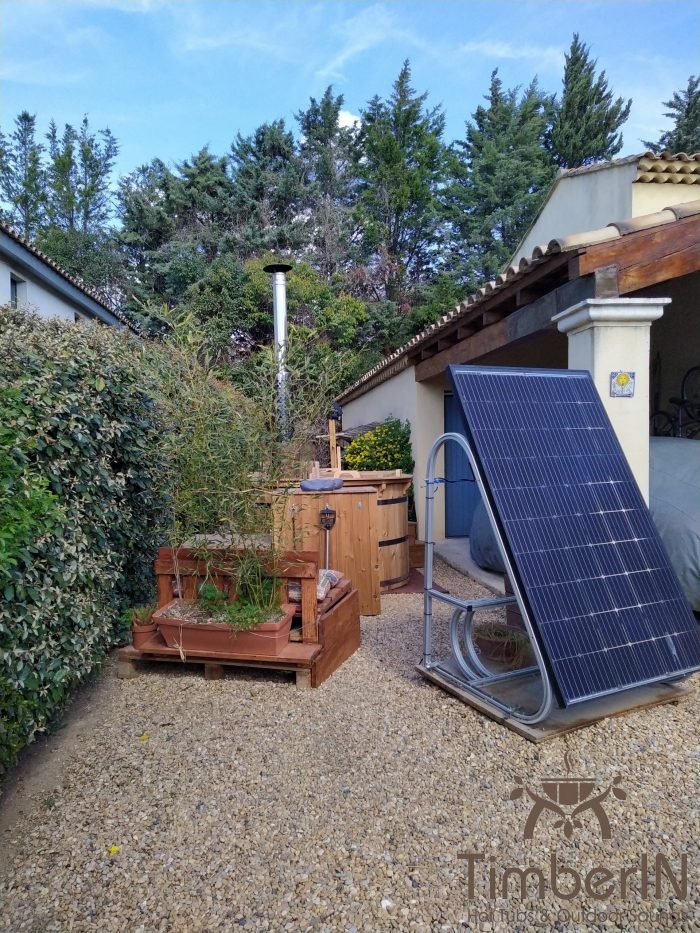 Spa jacuzzi finlandais thermo bois tonneau pour terrasse, Alain, Marseille, France 2 Spa Jacuzzi Finlandais Thermo Bois Tonneau Pour Terrasse, Alain, Marseille, France (2)