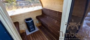 Sauna Baril Extérieur Avec Vitrine Avant Et Fenêtre Panoramique Arrière 1 (11)
