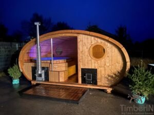 Sauna Ovale Extérieur Avec Bain Nordique Intégré (31)