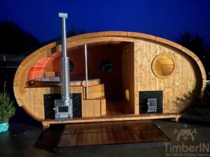 Sauna Ovale Extérieur Avec Bain Nordique Intégré (33)