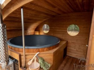 Sauna Ovale Extérieur Avec Bain Nordique Intégré (77)